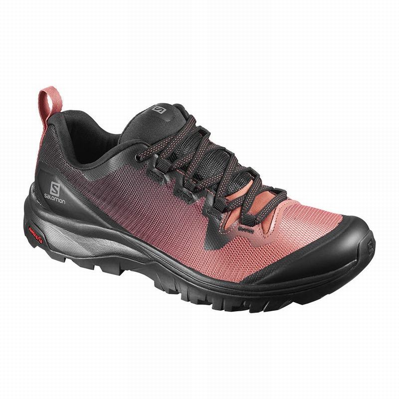 SALOMON VAYA Philippines - Women's Hiking Shoes - Black/Apricot | 951823-PHG